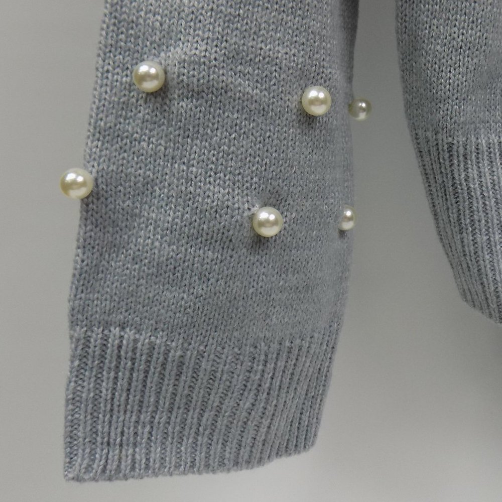 Juicy Couture Heather Cozy Peral Trimmed Hoodie Sweater Size M NEW WITH TAGS - Picture 2 of 8
